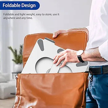 Laptop Stand, 360 Angle Adjustable Rotating Base, Ergonomic Adjustable Laptop Stand, Computer Riser Stand Compatible with Laptops Between 10-15.6" (Silver)