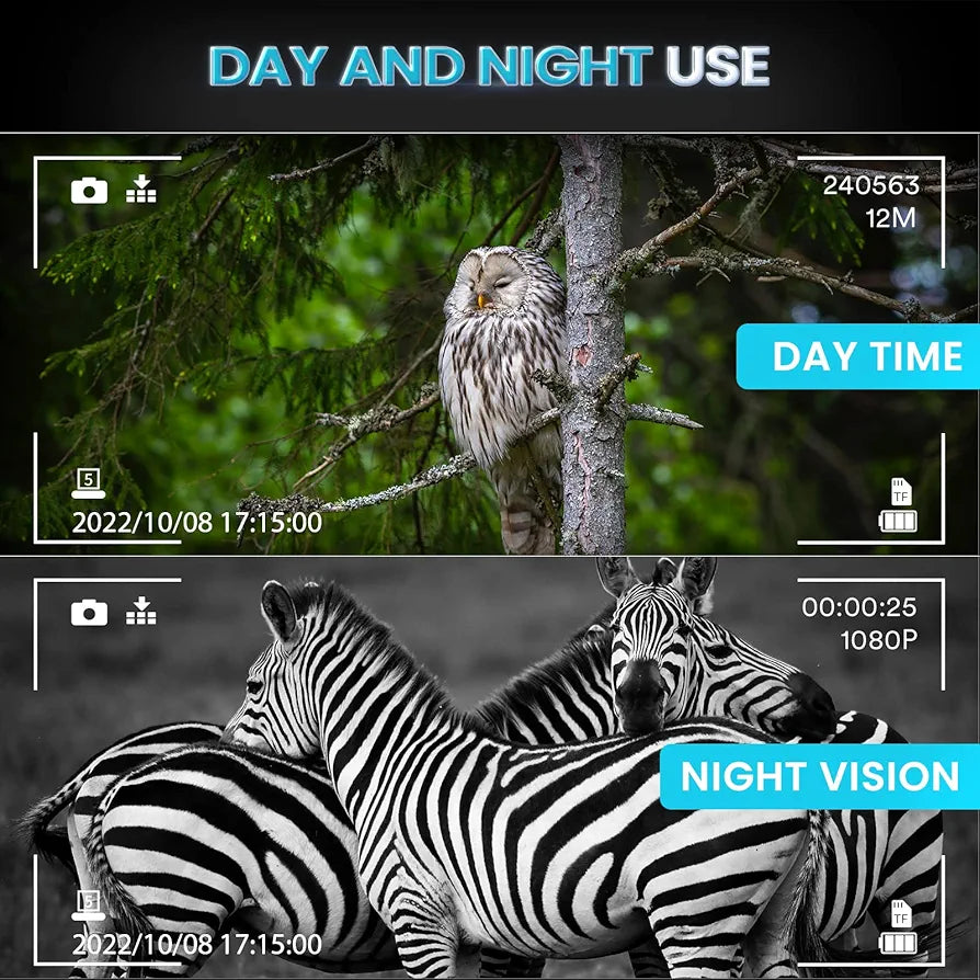 Head-Mounted Night Vision Goggles - Hands Free Rechargeable 1312FT Digital Infrared Night Vision Binoculars for Adults,8xDigital Zoom,Compatible with Fast MICH Helmet,Military Tactical Hunting