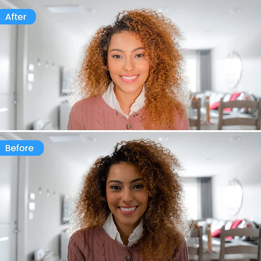 Lume Cube Video Conference & Broadcast Lighting | Computer Light for Video Conferencing, Live Streaming, & Remote Working | Adjustable Brightness & Color Temperature