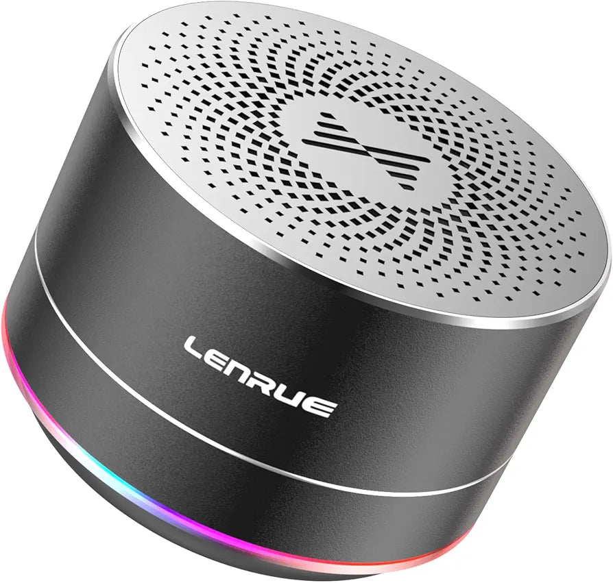 LENRUE Portable Bluetooth Speakers,Wireless Speaker with Clear Sound, Long Playtime, Small Mini Metal Speaker