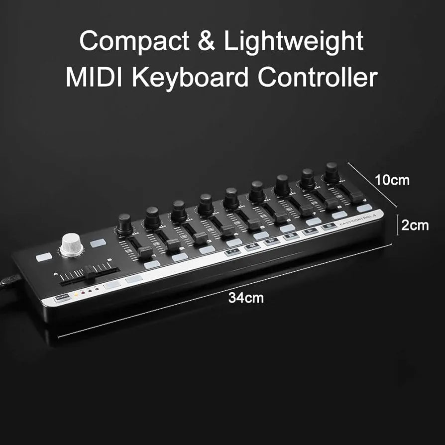 LANRU WORLDE EasyControl.9 Portable Mini USB 9 Slim-Line Control MIDI Controller