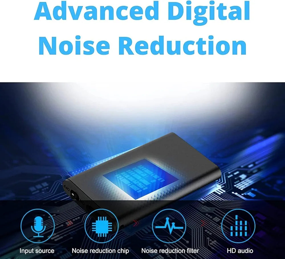 Q1 32GB Professional Mini Voice Recorder, Automatic Voice Activation, Ultra-Sensitive Microphone, Battery 30 Days in Standby, Digital Noise Reduction