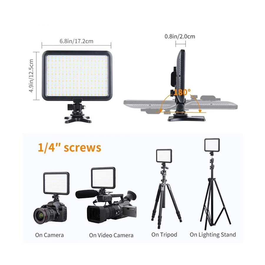 K&F Concept KF-300 Professional LED Video Light With Mini Tripod #KF34.012V1