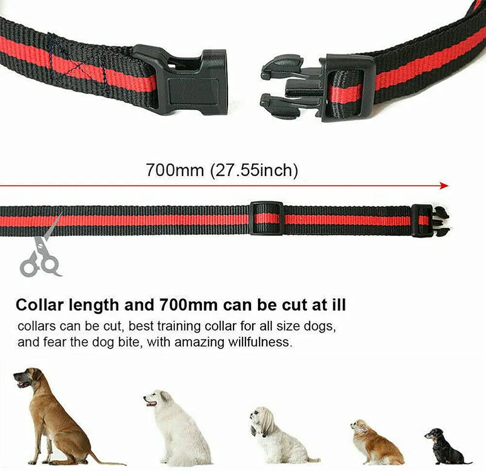 ausuky Remote LCD Dog Training Collar Electric Shock Vibrate Pet Waterproof Collar