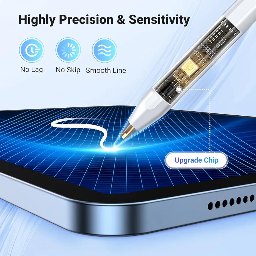 UGREEN Stylus Pen Compatible for iPad Pencil Precise and Smooth Include 3 Replacement Nibs Compatible with iPad 6/7/8/9/10/Pro 11 12.9 Inch/Air 3/4/5, Mini 5/6 Gen