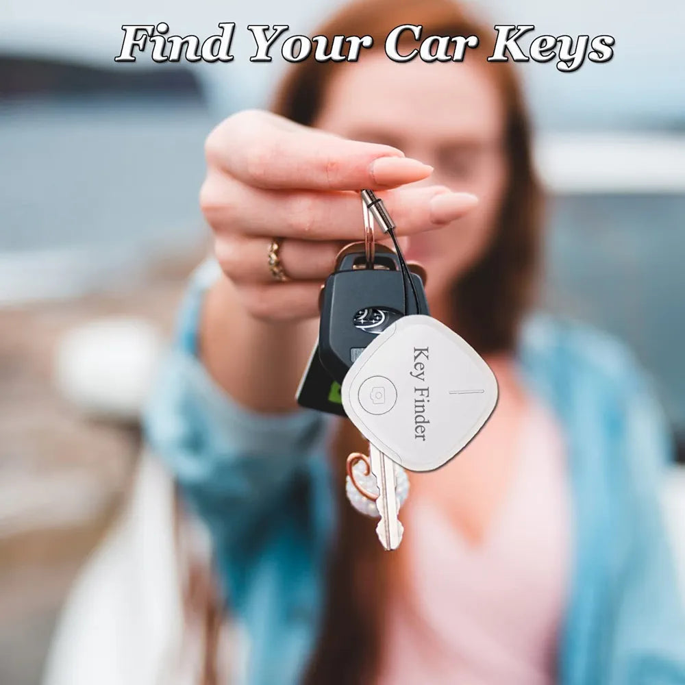 Key Finder Item Finders, Smart Key Tracker Fob Bluetooth Locator Personal Key Phone Wallet Luggage Tracker for Kids Pets Anti-Lost Finder for iOS Android 2 Pack