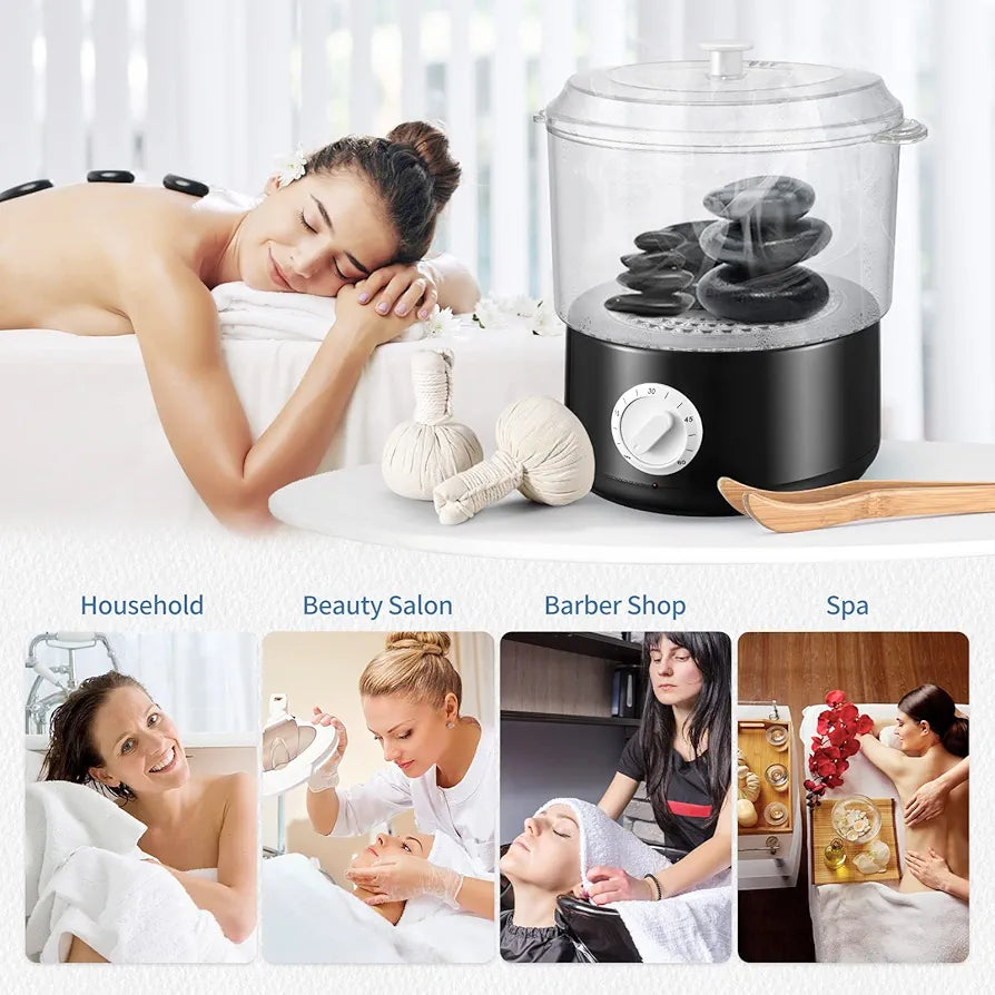 Heated Towel Steamer Quick Heating Towel Warmer with Towel Clip High Capacity Towel Heater Fast Heating to 202 F within 5 Minutes SPA Facial Skin Moisturizing Tool for Shaving, Barber, Salon