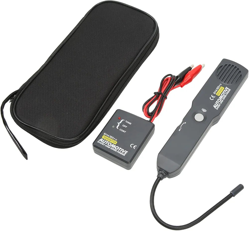 Circuit tester Detect intermittent circuit issues by flexing wires and listening for tone changes on the receiver
