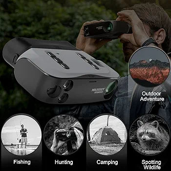 MiLESEEY Night Vision Binoculars, Infrared Digital Night Vision, 4.5” LCD, 200m Viewing, Rechargeable, Photo/Video Record, Tripod Support, 32GB