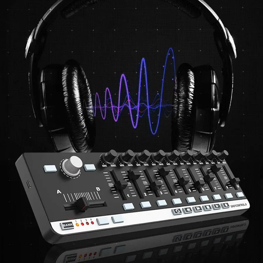 LANRU WORLDE EasyControl.9 Portable Mini USB 9 Slim-Line Control MIDI Controller