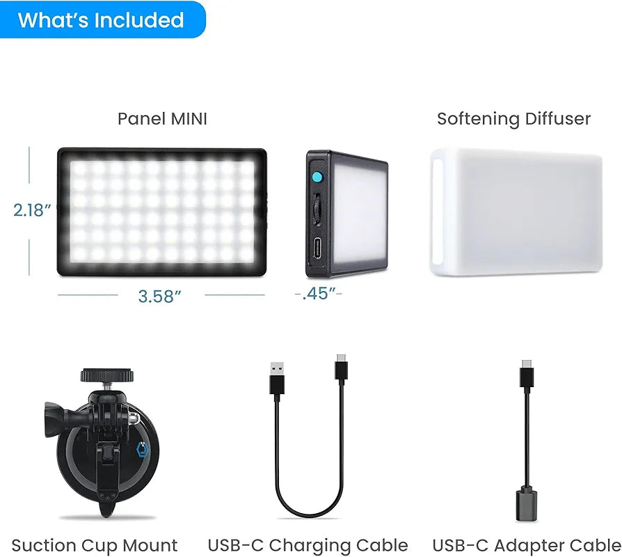 Lume Cube Video Conference & Broadcast Lighting | Computer Light for Video Conferencing, Live Streaming, & Remote Working | Adjustable Brightness & Color Temperature
