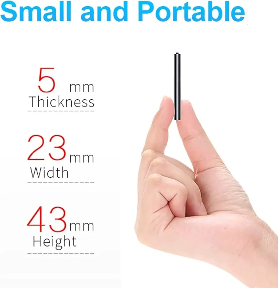 Q1 32GB Professional Mini Voice Recorder, Automatic Voice Activation, Ultra-Sensitive Microphone, Battery 30 Days in Standby, Digital Noise Reduction