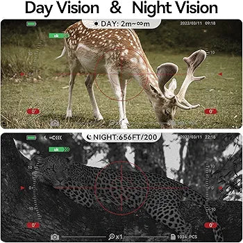 MiLESEEY Night Vision Binoculars, Infrared Digital Night Vision, 4.5” LCD, 200m Viewing, Rechargeable, Photo/Video Record, Tripod Support, 32GB
