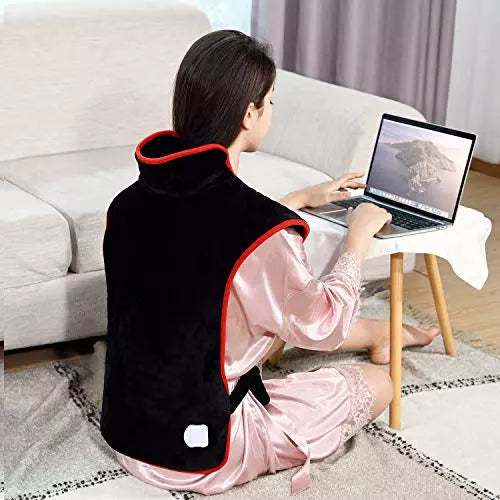 Heating Pad Misiki Electric for Back Pain (33 33 x 23 Inch, Black