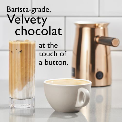 Hotel Chocolat 472726AM Copper Velvetiser Hot Chocolat Maker, Aluminium