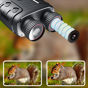 Night Vision Goggles, R18 Digital Night Vision Binoculars for Total Dark, 2.4'' 1080p Photo & Video Infrared Night Vision Scope for Hunting Travel Surveillance