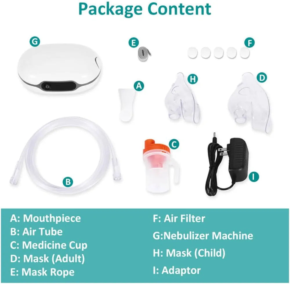 B-Arm DC Compressor Nebulizer CDC 200S - Advanced Respiratory Treatment Therapy | Portable Nubulizer Machine with Touch Control | Digital display Compressor Nebulizer for Pulmonary Rehabilitation