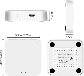 eMylo Zigbee Hub Gateway, 2 in 1 Zigbee 3.0 Bluetooth Tuya Smart Gateway Work with Smart Life and Tuya APP, Compatible with Alexa and Google Assistant, Only Support Tuya Smart Devices