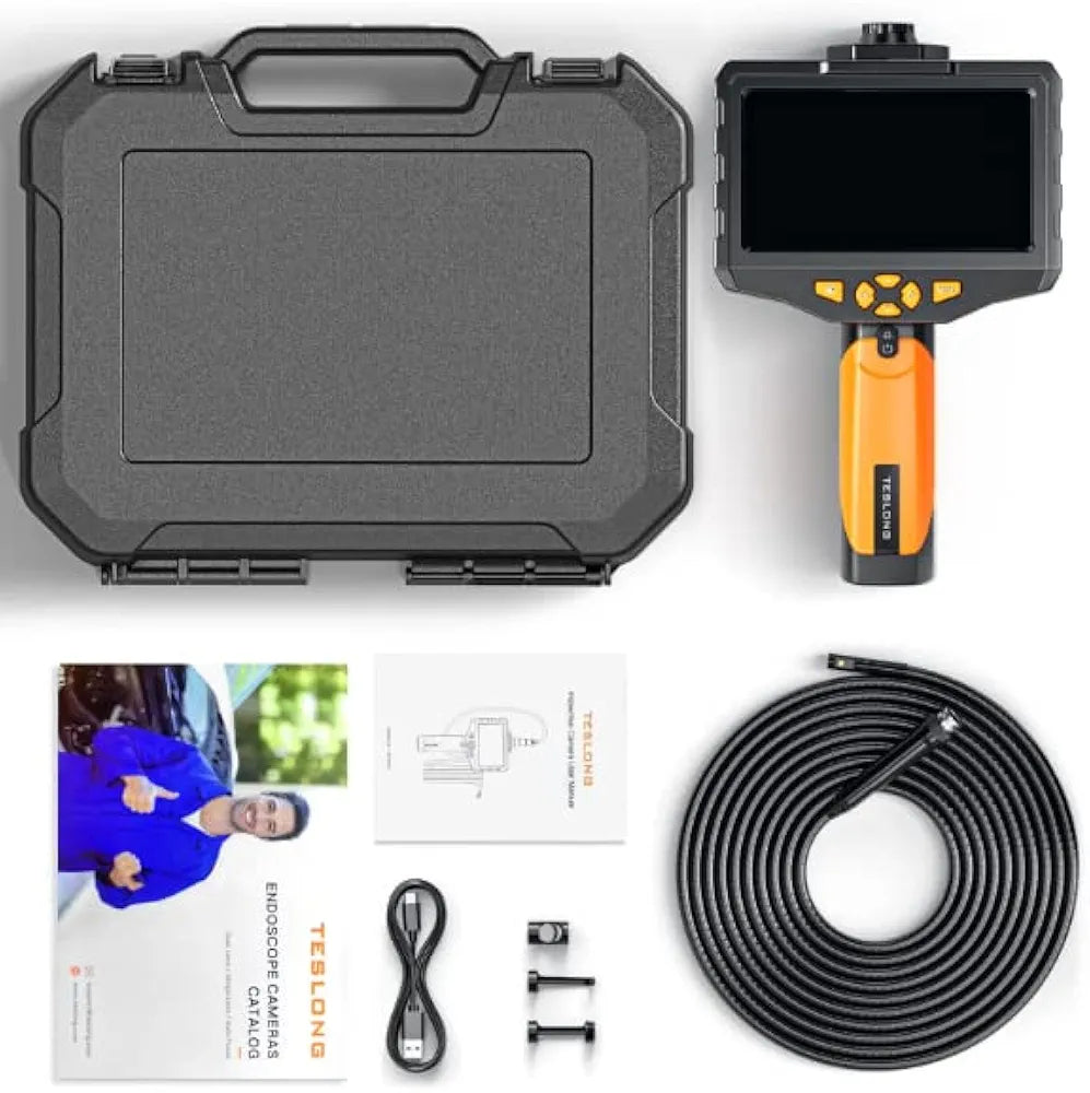 Teslong NTS300 Pro Triple-Lens 5m Inspection Camera with 5-inch HD Screen