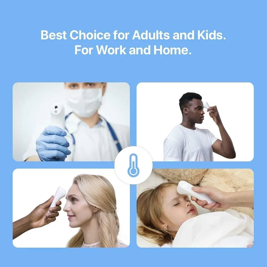 iHealth No-Touch Forehead Thermometer, Digital Infrared for Adults and Kids, Touchless Baby with 3 Ultra-sensitive Sensors(PT3)