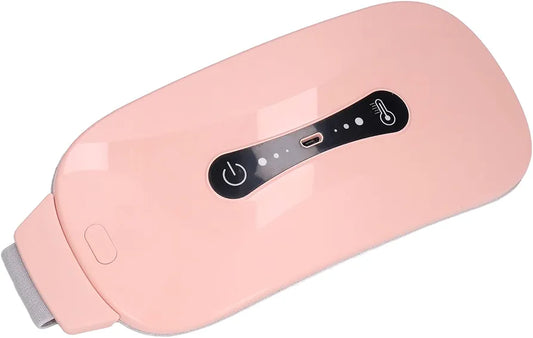 Warm Palace Belt, Uterus Warm Belly Vibration Massage Cold Relief Portable USB Charging with Battery to Reduce Waist Pain