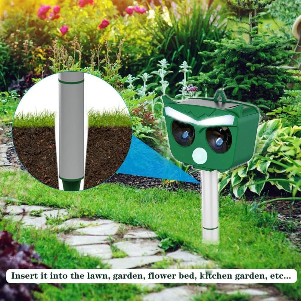 Ultrasonic Solar Animal Repellent