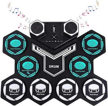 BioNyt YUTR Electronic Hand Drum Set Portable USB Charging Hand-Rolled Kit Percussion Instrument