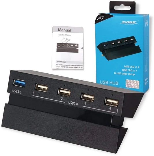 Dobe 2 to 5 USB HUB for PS4 System