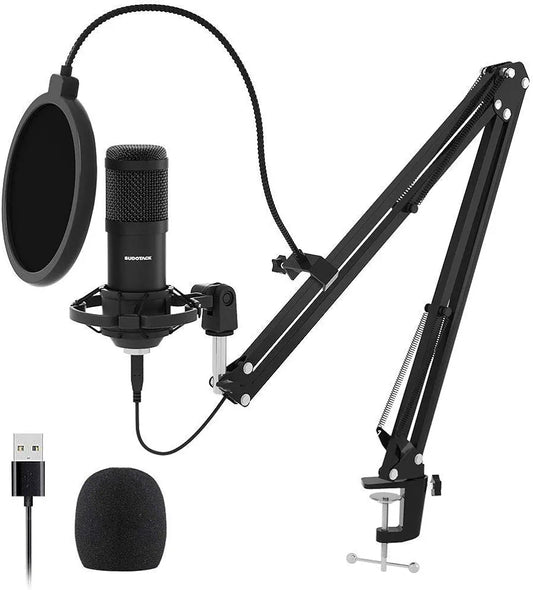 Sudotack USB Streaming Podcast PC Microphone, 192KHz/24Bit Studio