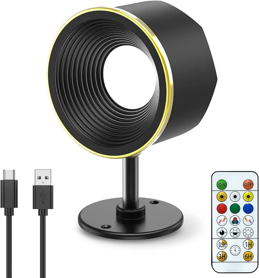 Newest LED Wall Sconce,Rechargeable Wall Mounted Lamp, 16 Colors, 360° Adjustable Base, Remote