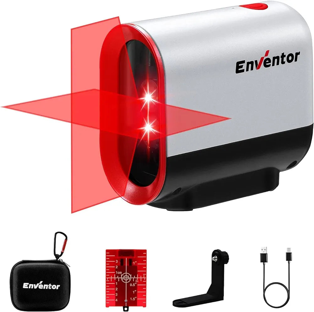 Enventor Rechargeable Laser Level,Li-ion Battery Laser Level Self Leveling with Pulse Mode