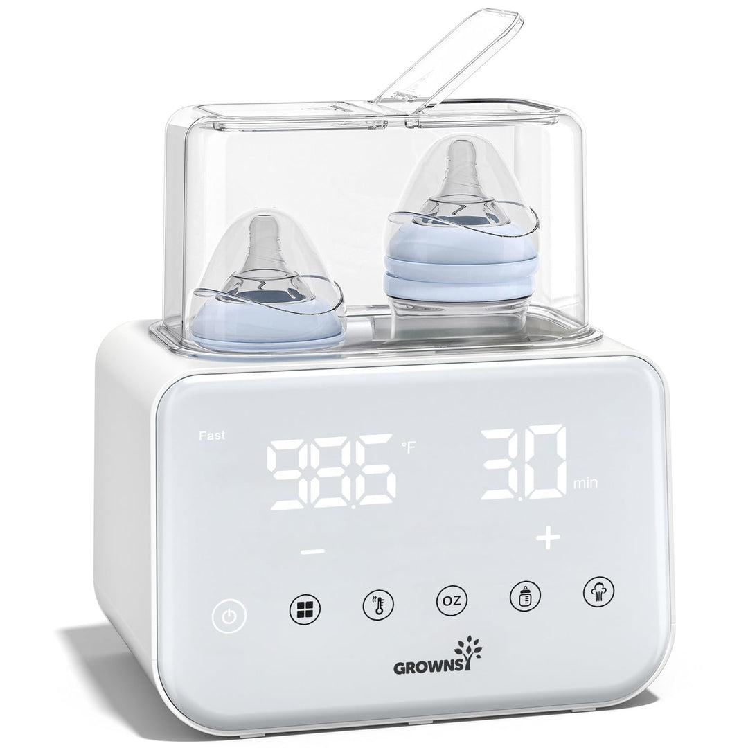 Baby Bottle Warmer, 6-in-1 Fast Baby Bottle Heater&Deforest Warmer for breastmilk, BPA-Free Warmer with LCD Display Automatic