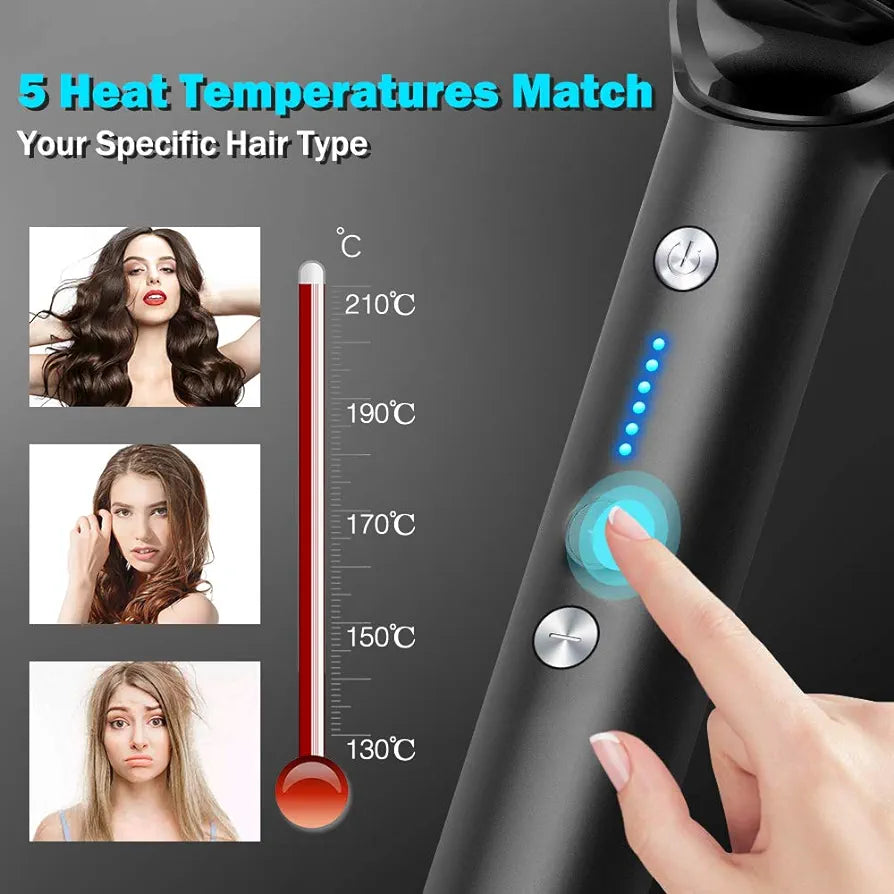 CNXUS Hair Straightener Brush, PTC Heating, Adjustable Temperature, Anti-scald, Automatically Shut Off