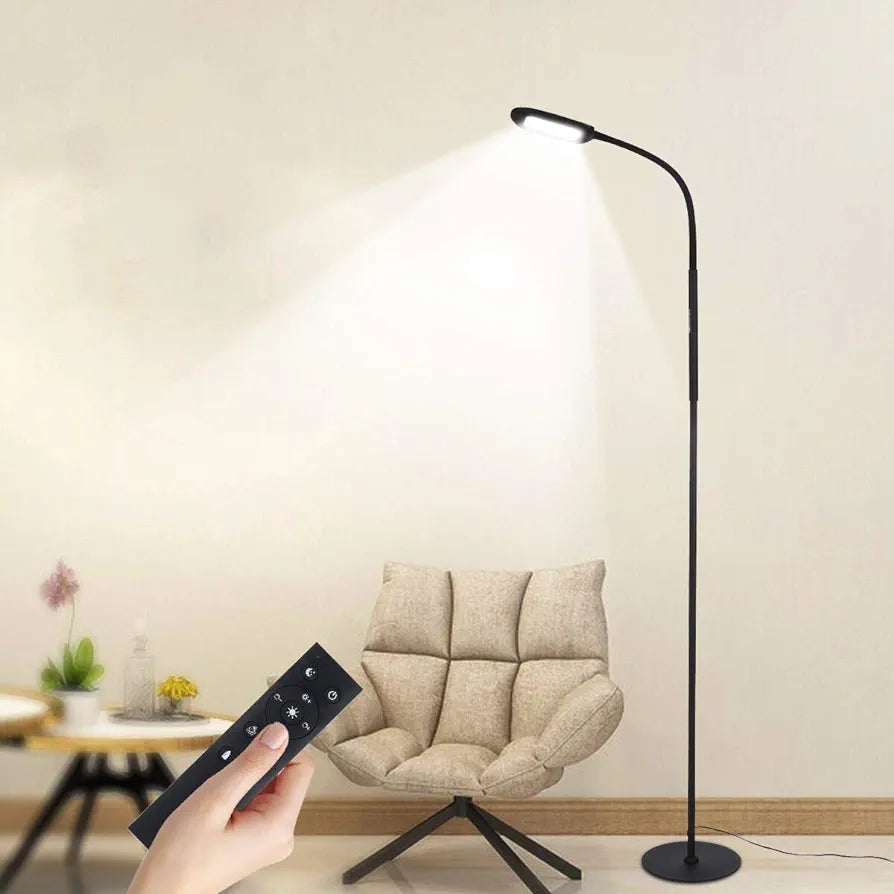 Tomshine Floor Lamp, Touch LED Floor Lamp 1500LM Stepless Dimming with Remote Control, 4 Colors