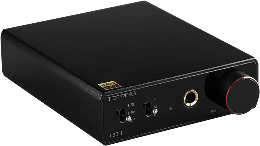 Topping L30II NFCA Linear Headphone Amp - 6.35mm Jack 3.5mm Adaptor RCA Input and Output 37Vpp high Output Voltage Mini HiFi Amp Audio