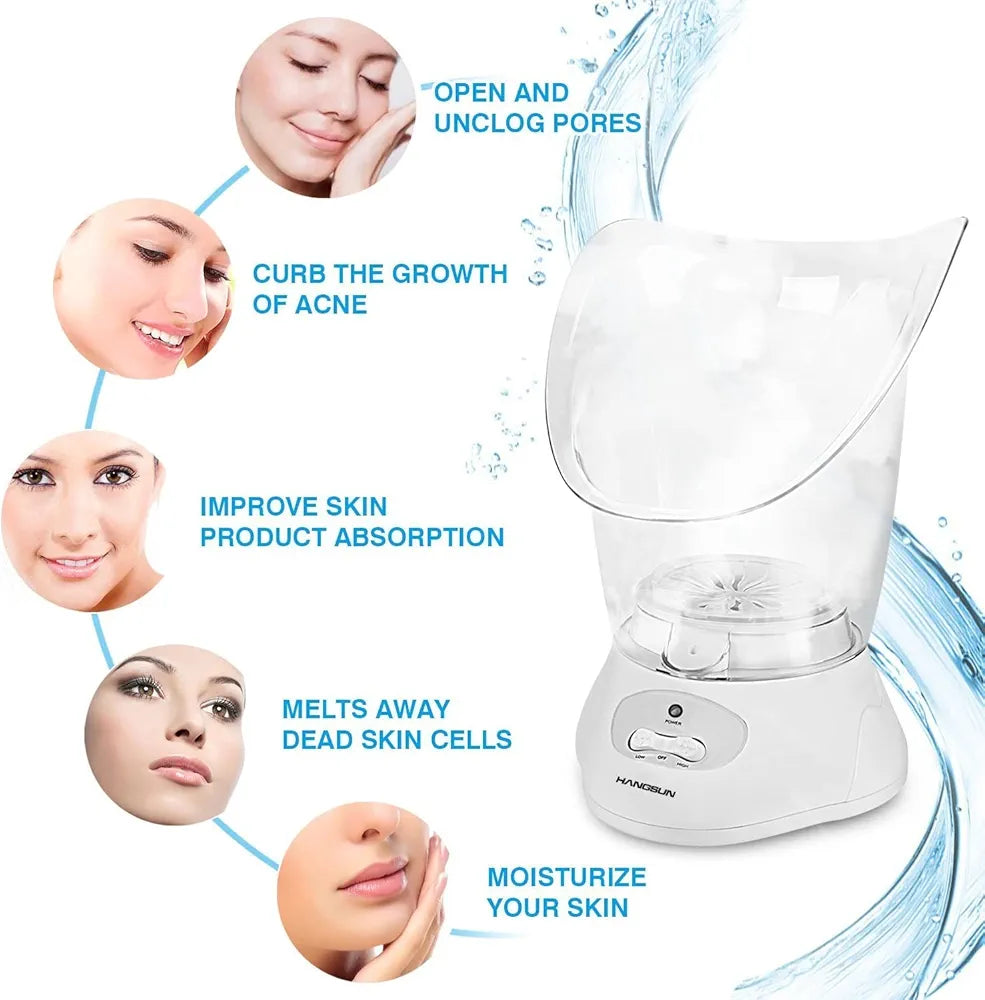 Hangsun Facial Steamer FS80 Face Steamer Professional Facial Mist and Sauna Inhaler Spa For Acne Treatment (with Aromatherapy Diffuser)