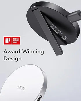 ESR Wireless Charger for MagSafe Charger,HaloLock Kickstand magnetic charger,Compatible with MagSafe Stand for iPhone 15/14/13/12 Series, with 5 ft (1.5 m) Removable Cable,