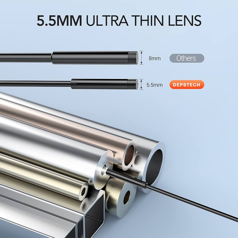DEPSTECH 5.5mm Industrial Endoscope 1080P Digital Borescope