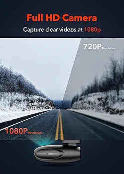 REDTIGER Dash Cam Front WiFi F5,1080P Full HD,Smart Dash Camera for Cars,360 Degree Rotation,APP Control,Loop Recording,G-Sensor,Night Vision,Parking Mode