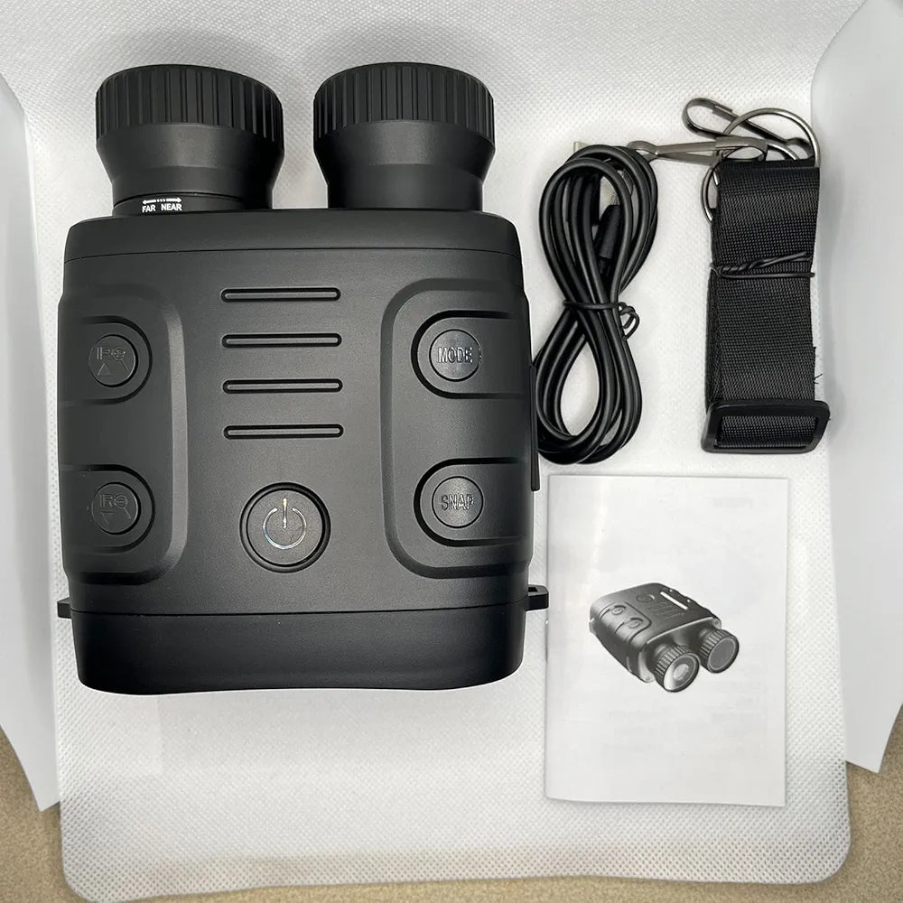 Night Vision Goggles, R18 Digital Night Vision Binoculars for Total Dark, 2.4'' 1080p Photo & Video Infrared Night Vision Scope for Hunting Travel Surveillance