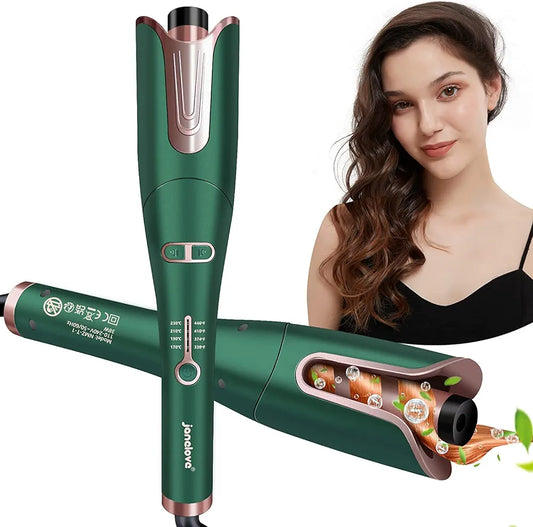 janelove Automatic Hair Curler, Auto Curling Iron Wand with 1 Inch Ceramic Barrel