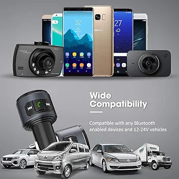 Virfine Bluetooth FM Transmitter Car,