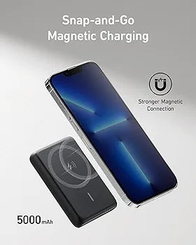 Anker 521 Magnetic Battery (PowerCore Magnetic 5K), 5000 mAh Magnetic Wireless Portable power bank