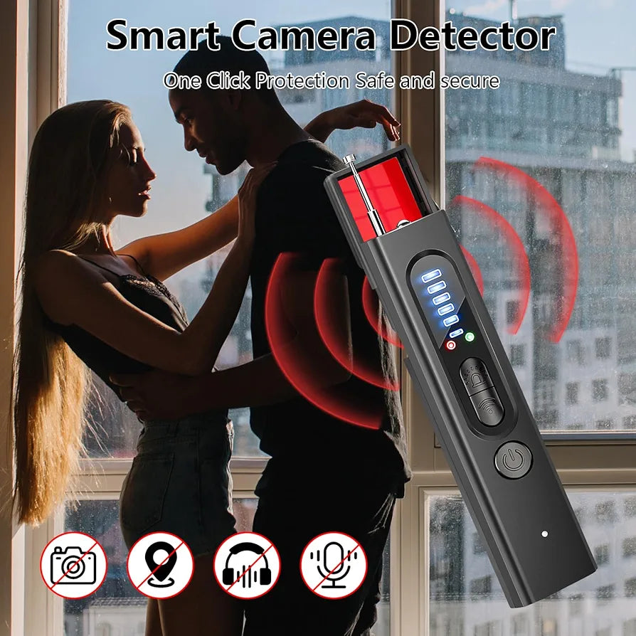 Camera Detectors, Portable Camera Detectors, GPS Tracker Detector for Car Indoor Home Hotel Travel Office, 5 Levels Sensitivity