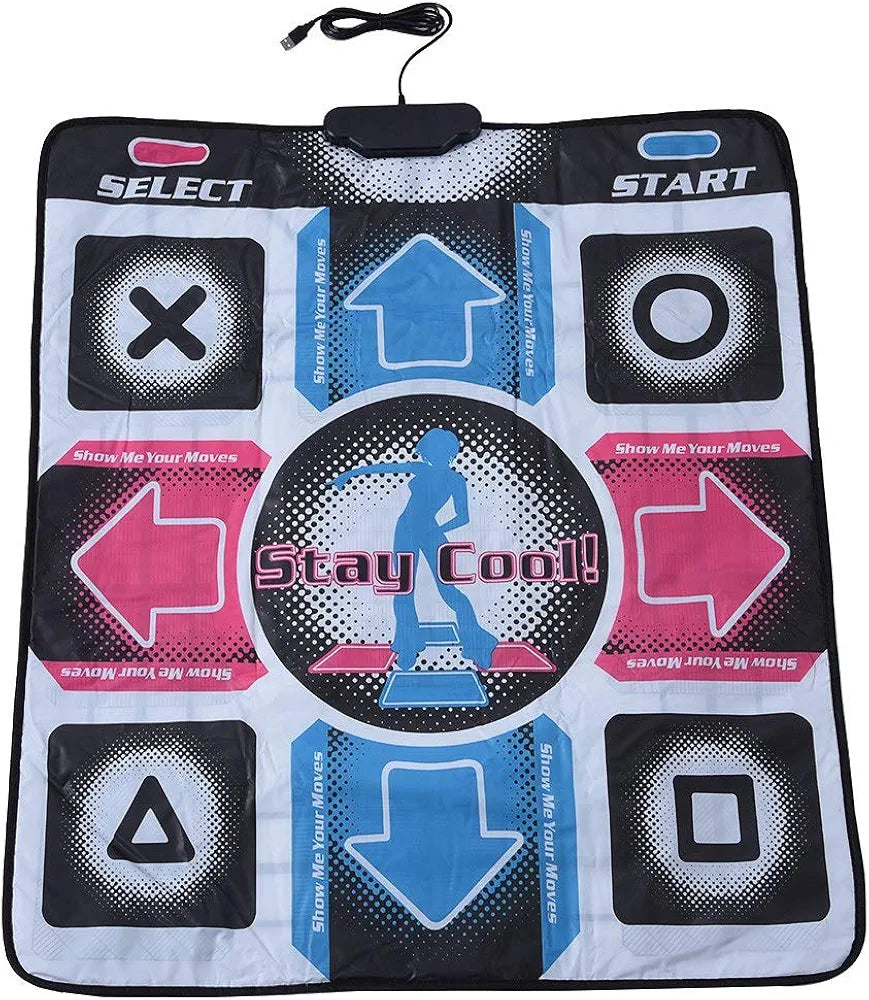 USB Dance Mat Pad, Electronic Musical Playmat Toys PC USB Dancing Mat, Padded Mat for an Arcade Feel