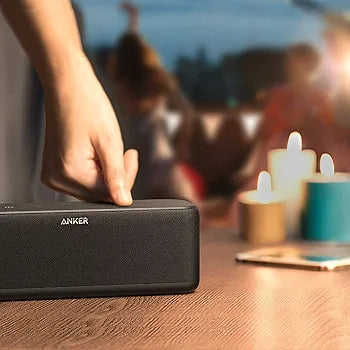 Anker Soundcore Boost Bluetooth Speaker with Well-Balanced Sound, BassUp, 12H Playtime, USB-C, IPX7 Waterproof, Wireless Customizable EQ via App, Stereo Pairing