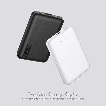 Miady 2-Pack 5000mAh Mini Portable Charger, Power Pack with 5V 2.4A USB Output, Power Bank Phone Charger for iPhone 12/13/14 Series, Android Phones and etc