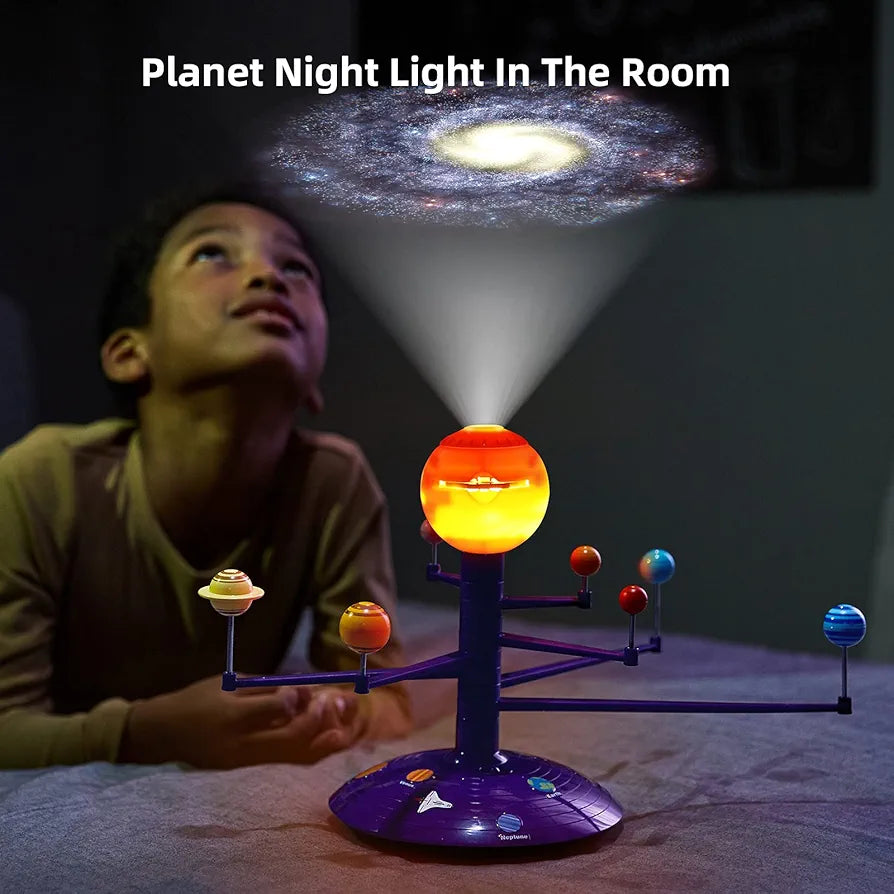 Science Can Solar System for Kids, Talking Astronomy Solar System Model Kit, Space Toys with 8 Planets, Planetarium Projector STEM Toys for 3 4 5+ Years Old Boys Girls