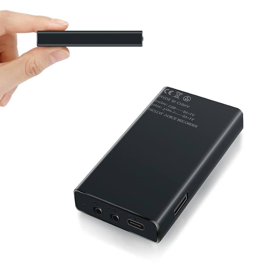 Magnetic Voice Recorder 32GB 12 Days Battery Life 2500mAh Voice Activation Voice Recorder Long Life Voice Recorder NOR/BEFORE Button