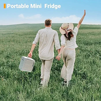 AstroAI Mini Fridge 6 Litre/8 Can Skincare Fridge for Bedroom - With Upgraded Temperature Control Panel, AC/12V DC Thermoelectric Portable Cooler and Warmer